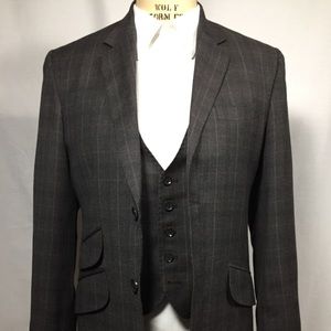 Custom 3 Piece Wool Suit Grey ULTRA HIGH END